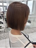 切りっぱなしボブ