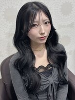 アンジェロ カリノ(Angelo Carino)&nbsp;暗髪/黒髪スタイル/韓国ヘア/巻き髪/韓国風