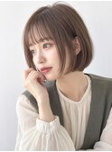 30代硬毛｜広がりを抑える上品まとまりボブ