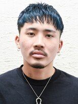 メリケンバーバーショップ コウベ(MERICAN BARBERSHOP KOBE)&nbsp;スーツ短髪ツーブロック束感モテる黒髪シークレットパーマ