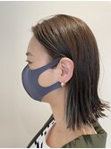 インナーカラーイヤリングカラー外ハネボブ甲斐ジュンヤ