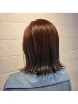 イーチ ヘアーアンドトータルビューティ(each hair&total beauty)&nbsp;切りっぱなしグラカラーボブ/艶感　　☆相川　美緒