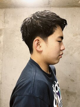 グッドプレイスアンドシング(Good Place&thing) メンズ刈り上げ短髪フェザーアップキッズカット