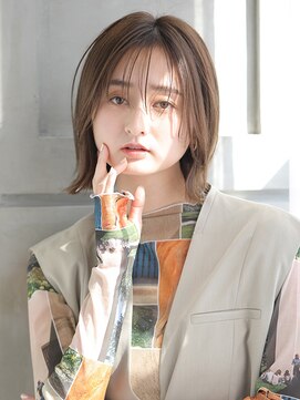 アビエクレール 河内花園(abije claire) 長めシースルーバングボブ