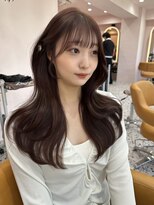 ボタン シブヤ(VOTAN SHIBUYA)&nbsp;韓国ヘア/顔まわりカット/前髪あり/チョコレートカラー/