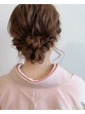 お呼ばれ着物ヘアアレンジ♪