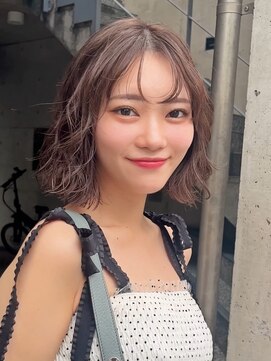 メゾンアクア 表参道(Maison ACQUA) 切りっぱなしボブ/レイヤーボブ/外ハネ/くびれボブ/ミディアム