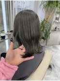 ☆ブリーチなしカラー☆ 9トーンオリーブグレージュ