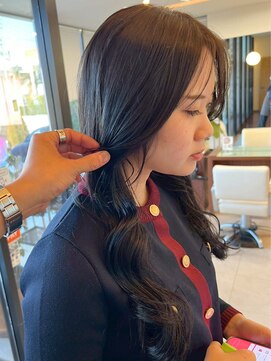 ヘアーアンドエステ ハラダ 滝ノ水店(Hair&Esthe Harada) 巻き髪スタイル/ナチュラルブラウン/艶髪