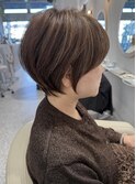 30,40,50代◎白髪ぼかしハイライト/ショート/前髪あり