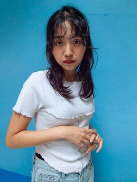 リュープリエ 笹塚(Lieu plie) 可愛いミディアムウェーブスタイル