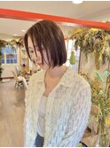 ボブ/顔まわりカット/髪質改善/オージュア/透明感カラー