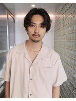 フィルムス 表参道(FILMS)&nbsp;men's/メンズ/フェザーパーマ/ニュアンス/ブルーブラック/黒染め