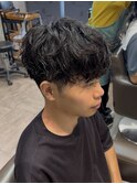 STYLE藤沢メンズカット黒髪20%シャドウパーマ