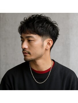 スープレックス ヘアーデザイン(SOUPREX HAIR DESIGN) 大人メンズツーブロック ナチュラルパーマ 20代 30代 40代