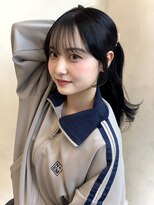 ザックラフィネ(ZACC raffine)&nbsp;顔まわりカット/前髪カット/サイドバング/縮毛矯正/透明感カラー