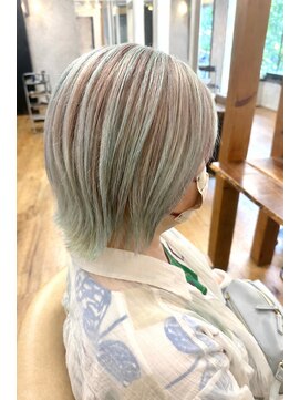 ミディアム/アンブレラカラー/デザインカラー