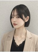 パツっと顎ラインボブ
