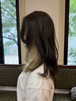 ルクール(Le Coeur)&nbsp;オリーブベージュに明るめベージュのインナーカラー