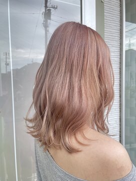 アメイジングヘアー 美沢店(AMAZING HAIR) 夏色ブリーチ◎透明感あふれるミルクティーベージュ