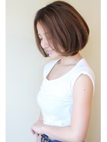 大人女子・３０代・４０代にオーダー多いトップノットボブ