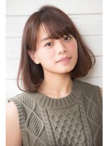 【GARDEN KOMAKI】スポンテニアスボブにフリンジバングパーマ