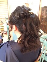 ロカット サロン(Roquat Salon)&nbsp;ポニーテール大人結婚式アレンジ【ヘアセット　立川/立川南口】