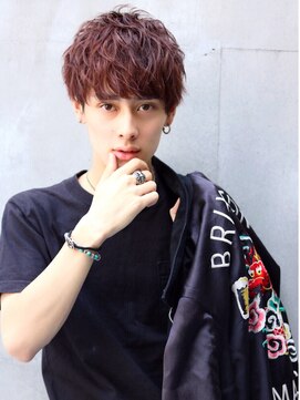 ネイビー(NAVY) 【NAVY】ネープレスマッシュ×ハーフスパイラルパーマ☆