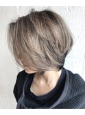 【EIGHT福岡】nabe_short_バレイヤージュホワイトベージュ