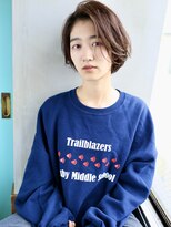 バース(BIRTH)&nbsp;天神【BIRTH】前下がりショートボブ×マロンブラウン　3