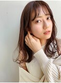 セミロング/テラコッタ/こなれミディ/天神大名/髪質改善/20代