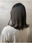 シースル暗髪カラー　浅草　美容室　着付け　浴衣
