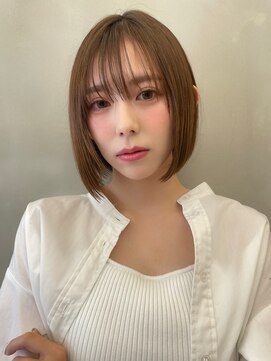 ロンドルーチェ 心斎橋(Lond luce) ダークアッシュ/ミディアムレイヤーカット［髪質改善/縮毛矯正］