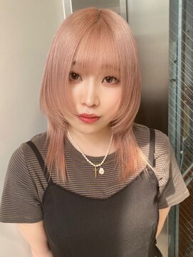 ベレーザシェルト(Beleza scelto) 4777ニュアンスカラーホワイトピンク韓国ヘアミルクティーピンク