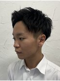 アップバングショートメンズカット