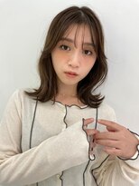 ローウェ 二子玉川(Louwe)&nbsp;ボブ/大人かわいい/フェザーバング/透け感グレージュ