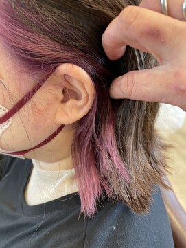 スリービープラス(3beplus) ピンク色イヤリングカラー