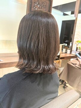 ヘアリゾート粋 ティガ 池袋店(tiga) ミディアムボブ/くびれ/ブラウン