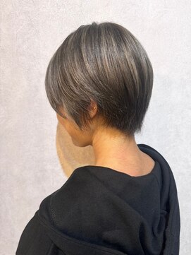 ウィスプ 赤羽店(wisp) ハンサムショート×透明感カラー くすみハイライト#1