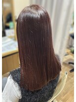 美容室 アクター ほんのりピンクブラウン