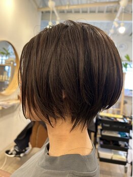 メルシー(Merci)の写真/【筑紫野/原田/ショートカット】フォルムにこだわった柔らかい質感のショートカットやボブスタイル☆