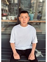 クフィア メンズヘアー カンポ 難波店(CUFFIA MEN'S HAIR CAMPO)&nbsp;センターパートメンズニュアンスパーマ短髪メンズスペインカール