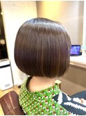 インナーカラーショートカットショートボブハイライトメッシュ
