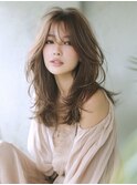 ☆ホワイトグレージュミニウルフデジタルパーマチェリーブラウン