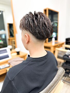 セイドット フクオカ(Say.FUKUOKA) 【メンズ★大名】スキンフェード×アップバングスタイル×束感