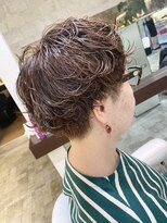 プレフェレプレフェ(prefere prefe)&nbsp;otona design×くるくるパーマ×白髪ぼかし