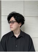 ゆるくラフに、無造作パーマショート
