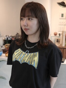 ウィム(wim) wide bang/ash beige color