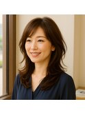 セミロングレイヤー　20代 30代 40代 50代 60代