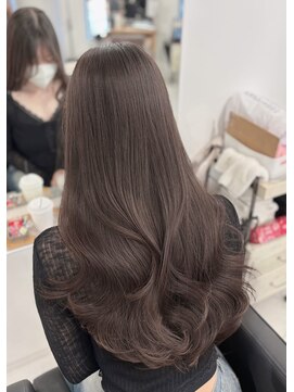 ハピネス 梅田茶屋町店(HAPPINESS) アッシュブラウン チャコールグレージュ 韓国風巻き 艶髪 梅田
